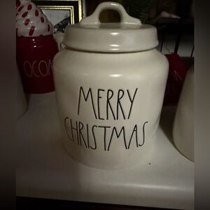 Rae Dunn Merry Christmas Canister